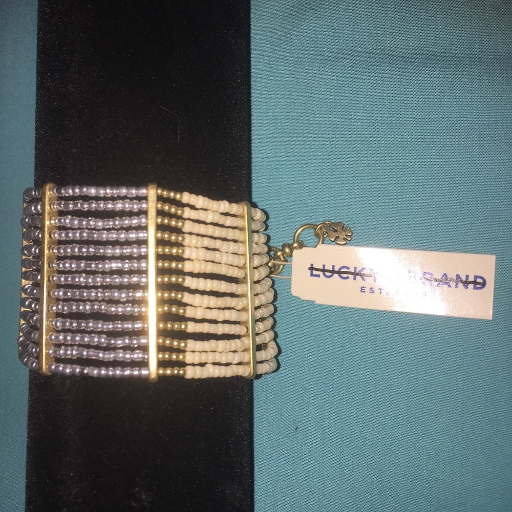 NWT lucky brand beaded semiprecious bracelet